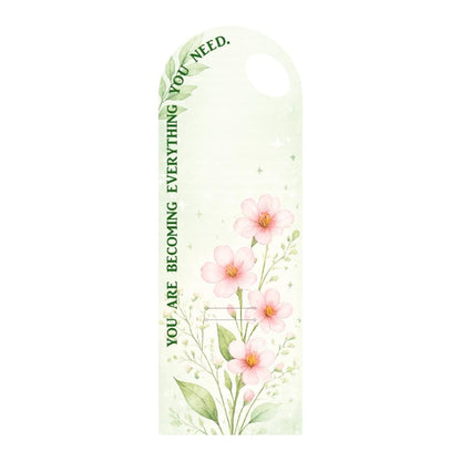 Pink Blossom Floral Bouquet Flower Card - 5 pieces pack