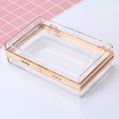 Transparent Clutch With Chain
