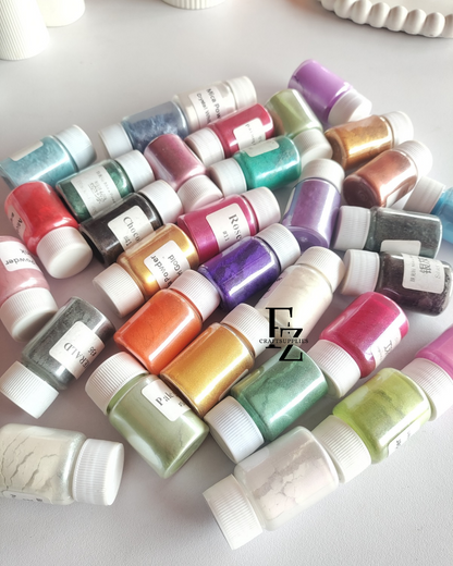Pearl Mica Powder Combo - Mix of 25 Bottles