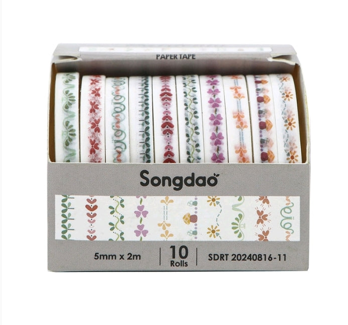 Floral Printed Tape D4