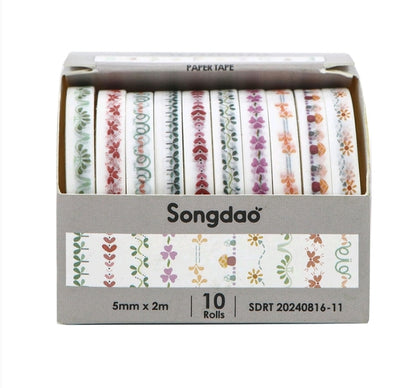 Floral Printed Tape D4