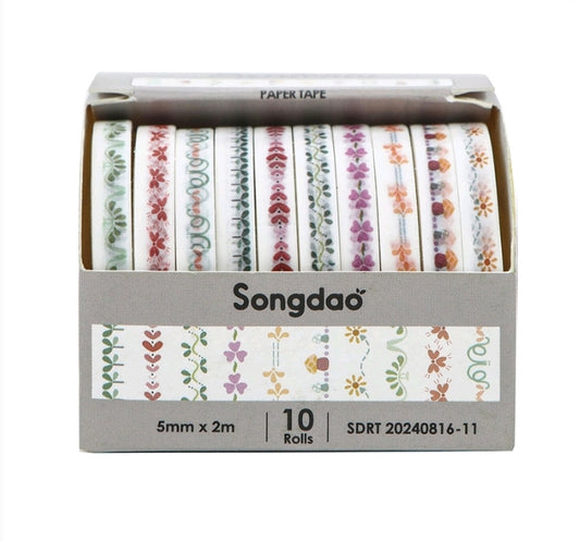 Floral Printed Tape D4