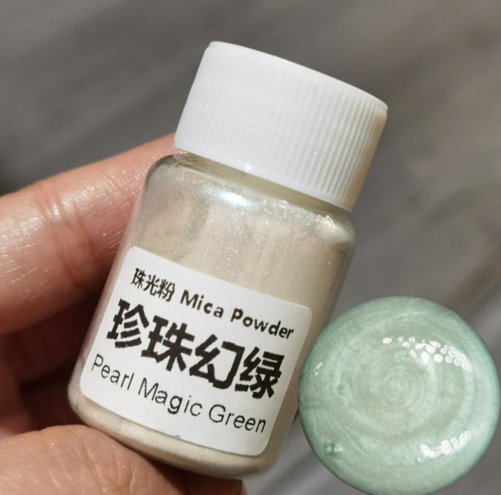 Mica Powder 10g - Pearl Magic Green
