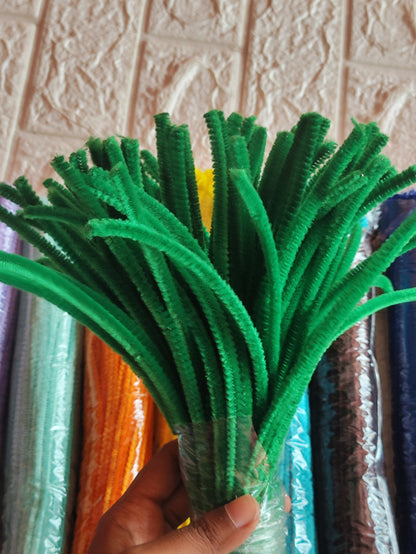 Pipe Cleaner Dark Green - 1 Pack (100 pcs)