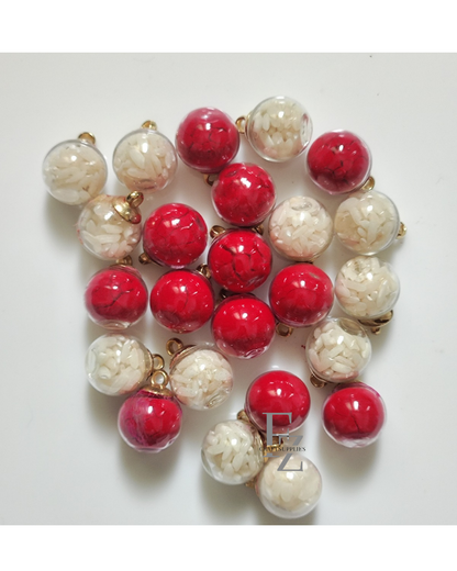 Roli Chawal Round Glass Balls