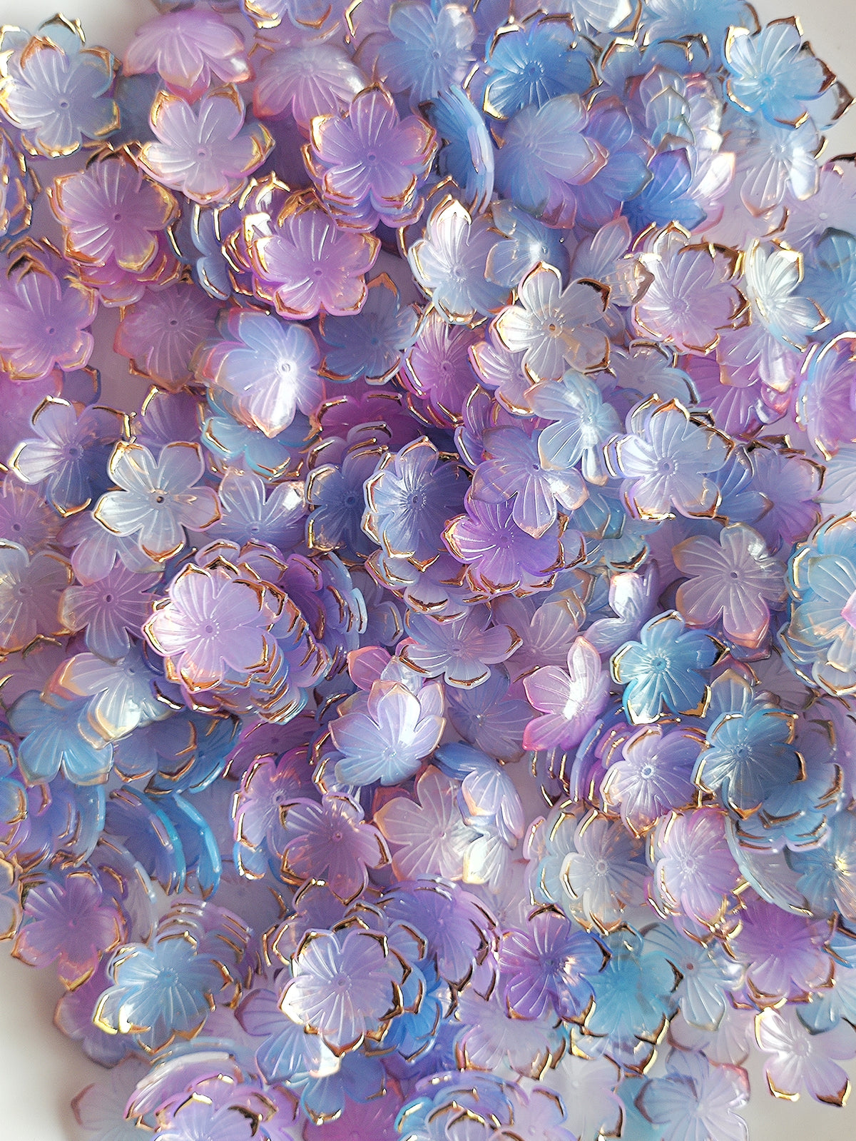 Acrylic Flower Blue & Violet - 20 grams