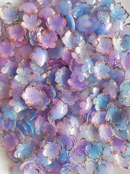 Acrylic Flower Blue & Violet - 20 grams