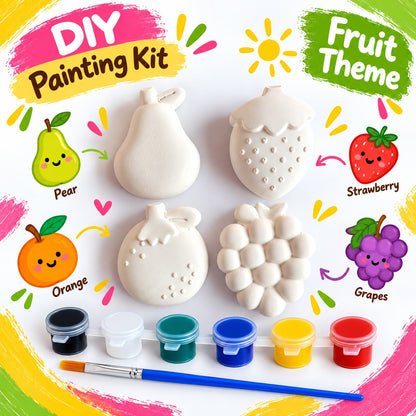 Fruit Theme DIY Painting Kit for Kids D3 - Set of 4 Shapes