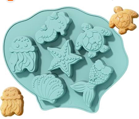 Sea Theme Mould for DIY Concrete Art, Resin, Soap & Cake Making