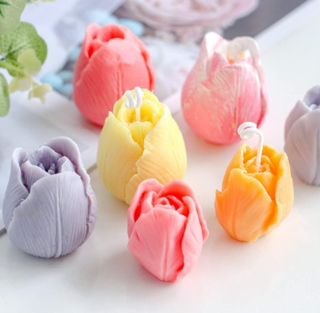 Small Tulip Flower Candle Mould