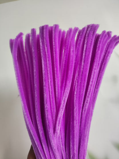 Pipe cleaners Purple - 100 pcs