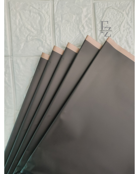 Black Bouquet Wrapping Sheet - 5 Sheets