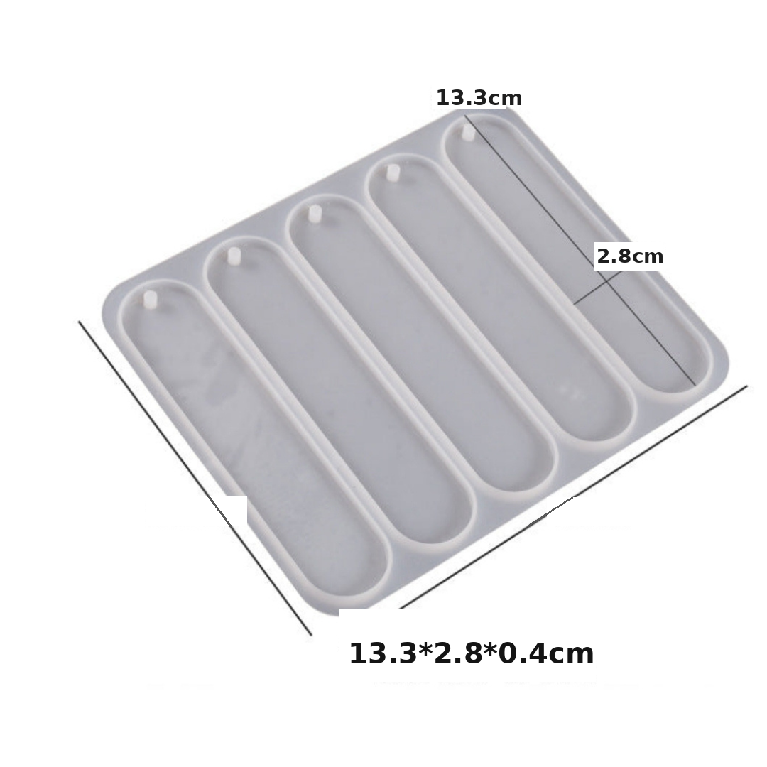 5 in 1 Oval Bookmark Mould
