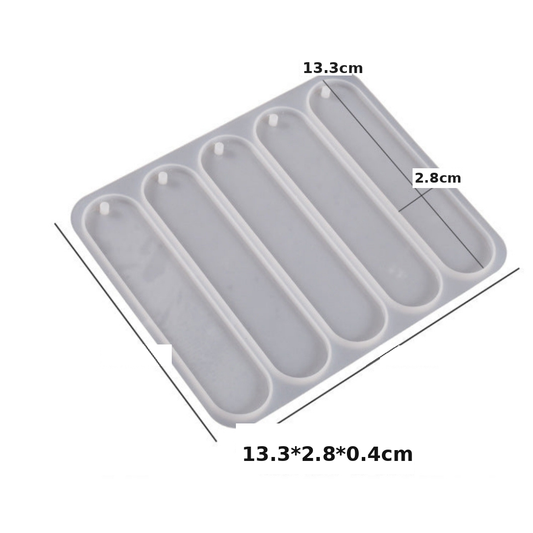 5 in 1 Oval Bookmark Mould