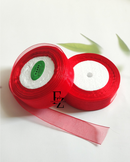 Organza Ribbon - Red