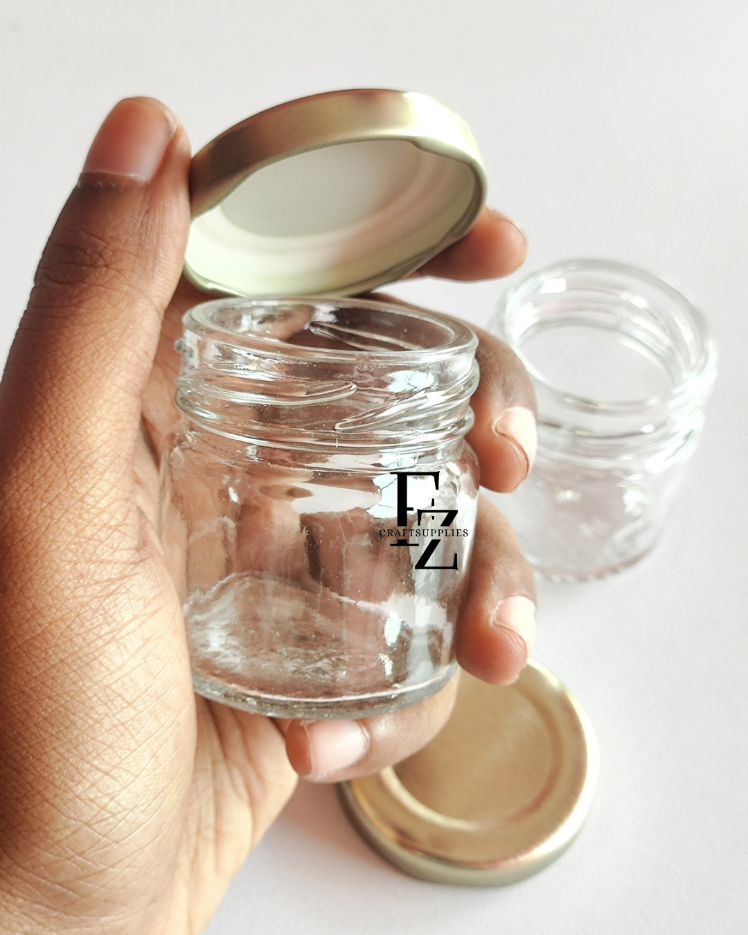 Mini Candle Jar with Gold Cap