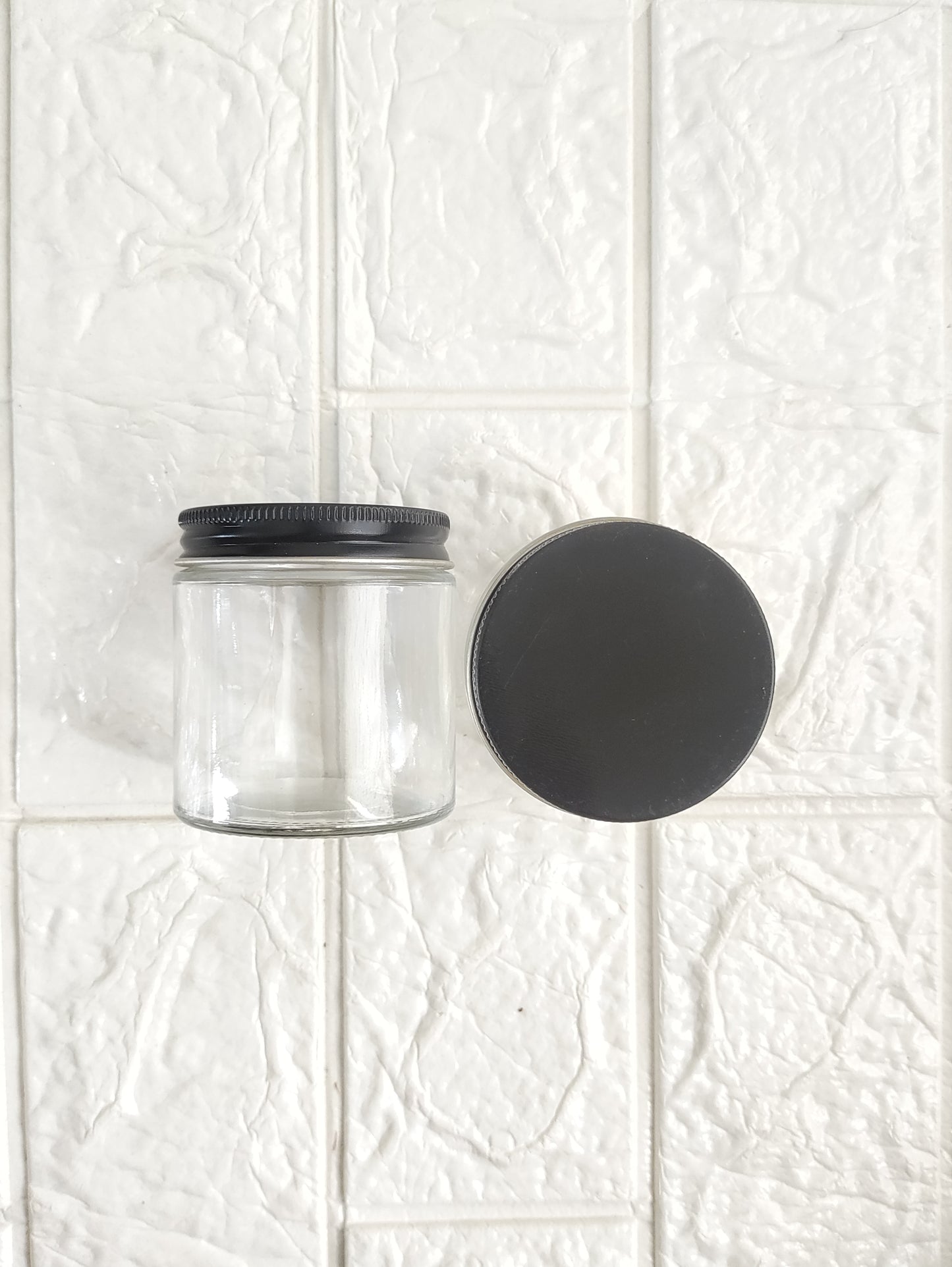 Candle Tin Jar with Black Cap - 120 ML