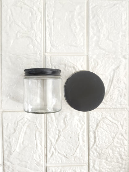 Candle Tin Jar with Black Cap - 120 ML