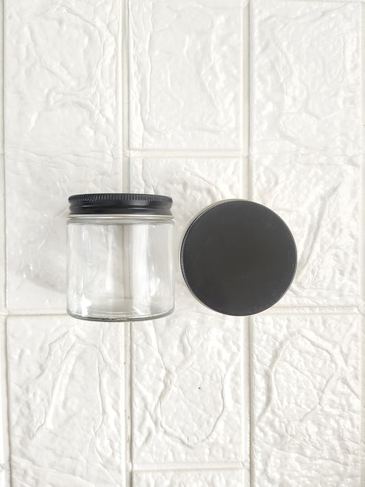 Candle Tin Jar with Black Cap - 120 ML