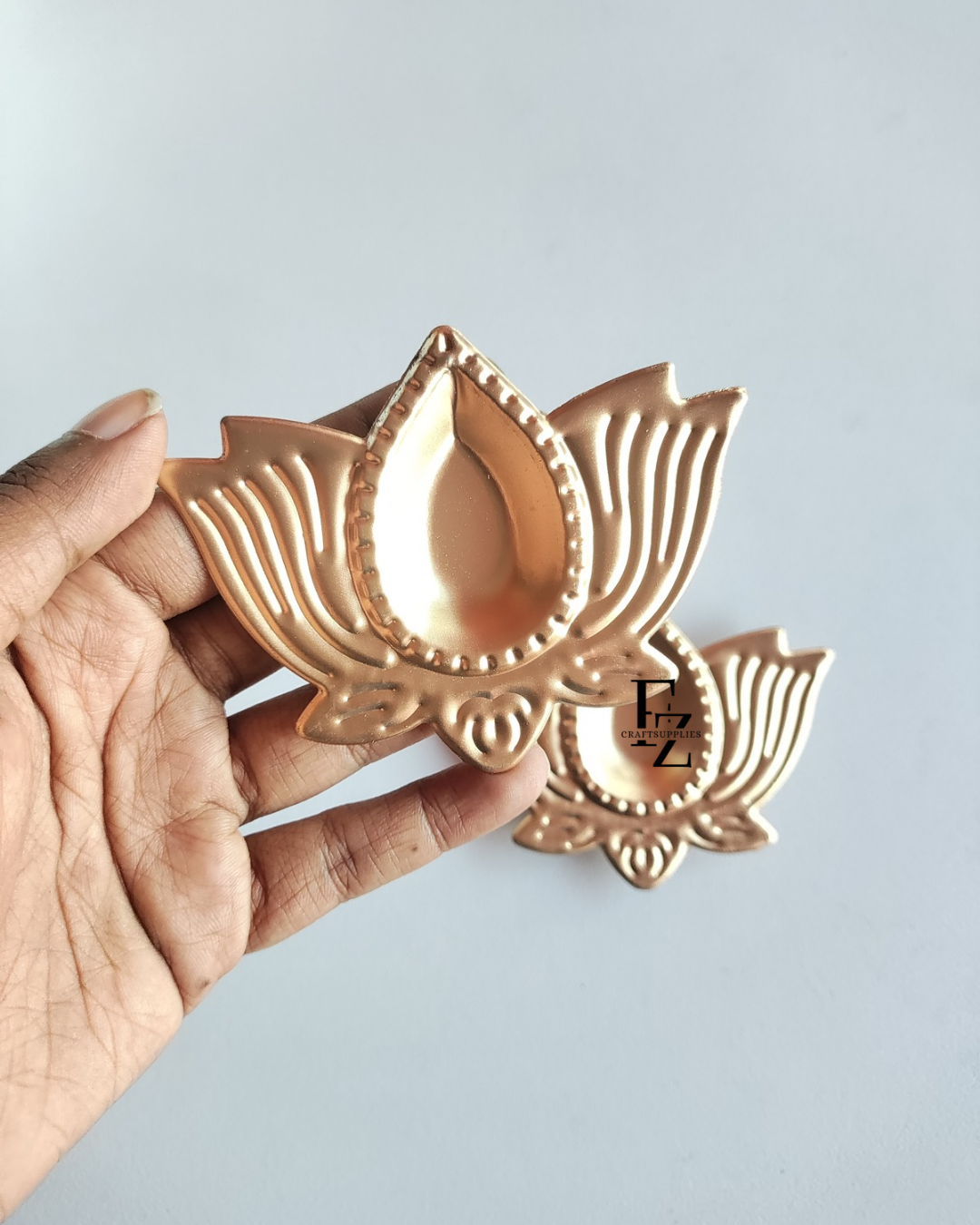Lotus Diya for Candle - 2 Pieces