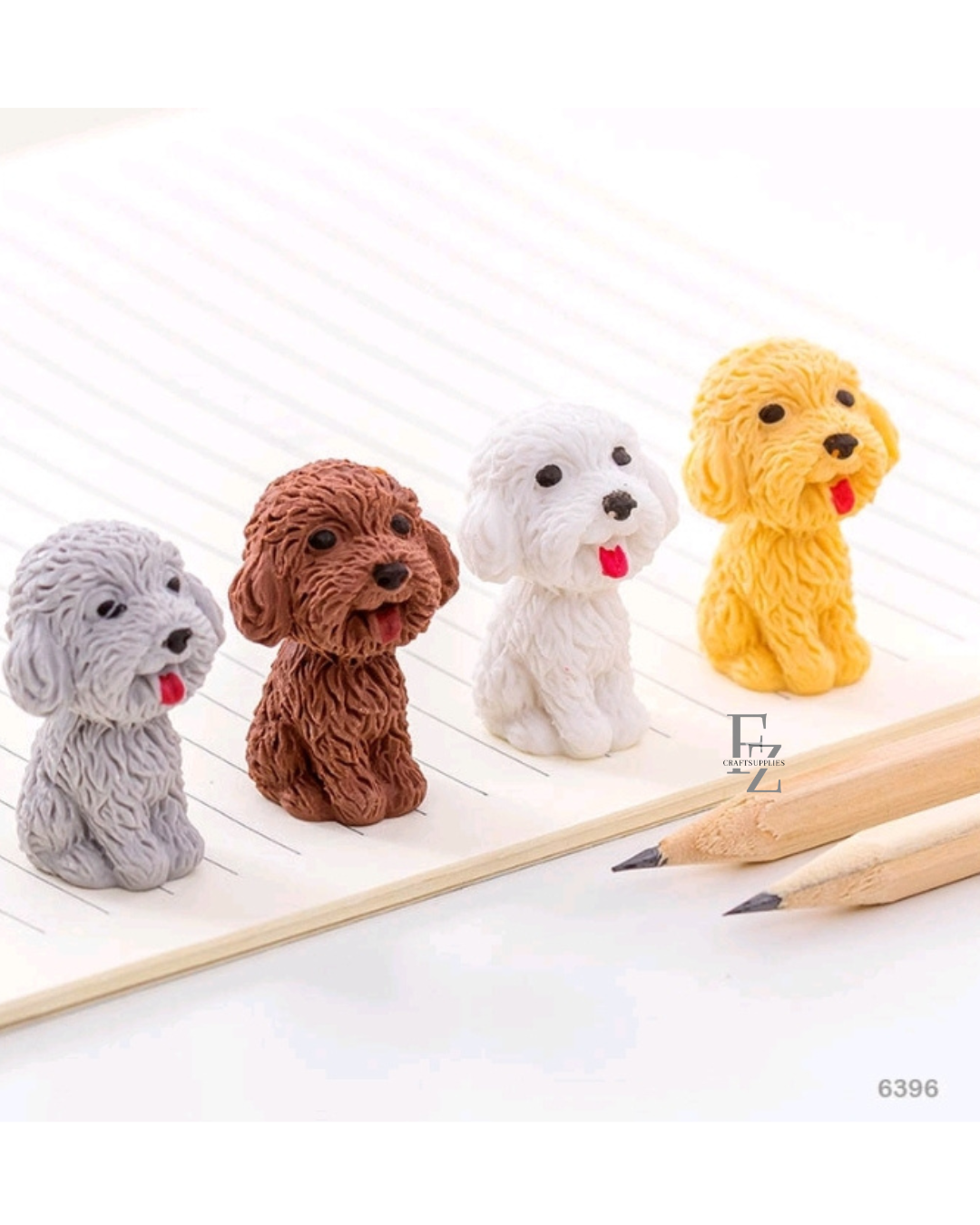 Doggy Erasers - Pack of 4