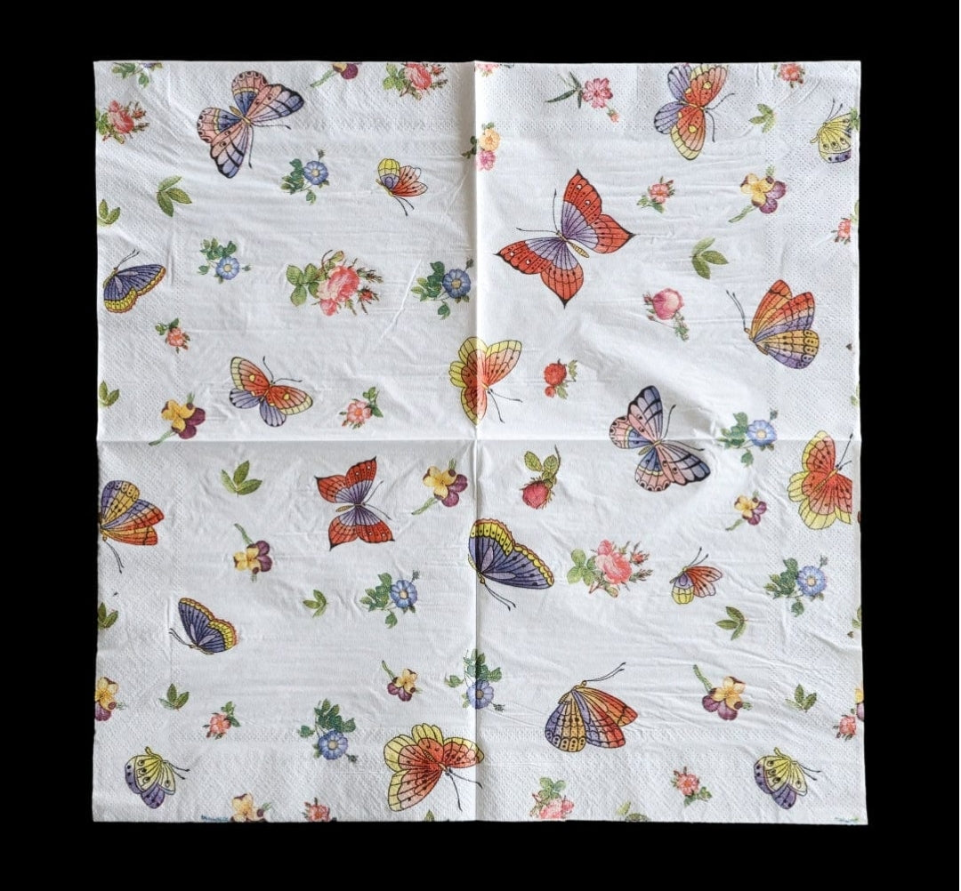 Butterfly Decoupage Tissue Paper D02