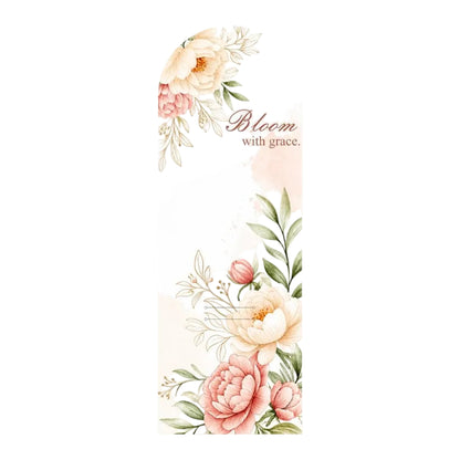 Peach & Cream Floral Bouquet Flower Card - 5 pieces pack