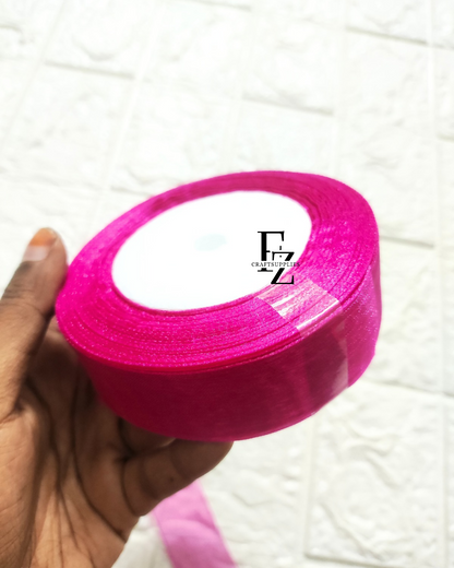 Organza Ribbon - Rani Pink