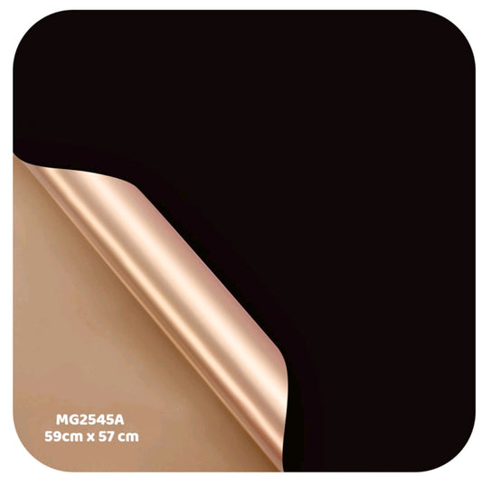 Dual Shade Black Bouquet Wrapping sheet - 5 Sheets