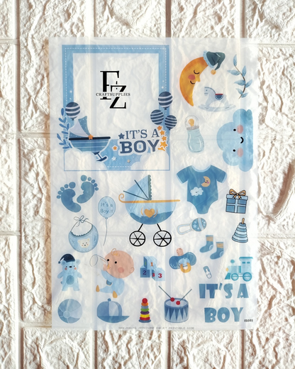 Boy baby detail Insert Sheet - A4