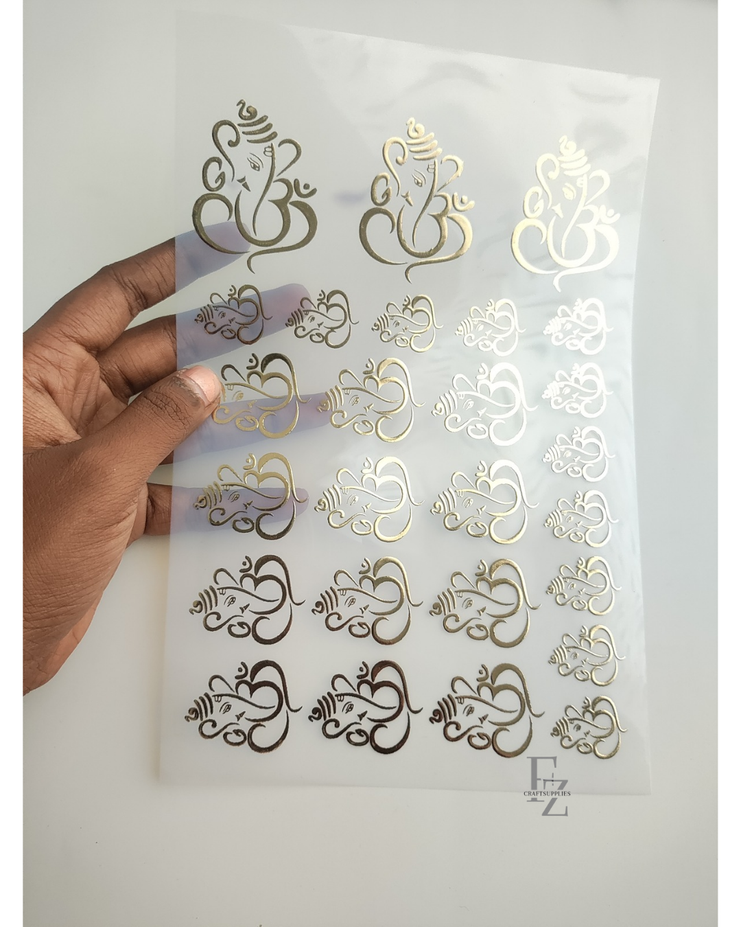 Ganeshji Gold Embossed Insert Sheet A5 - D5
