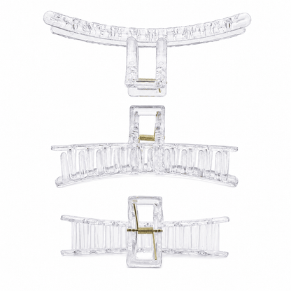 Transparent Curvy Claw Clip for Decoden & Pipe Cleaners - 1 Piece
