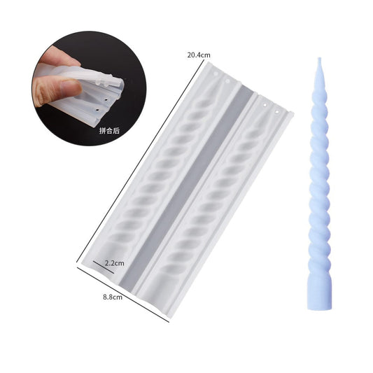 Twisted Spiral Taper Candle Mould