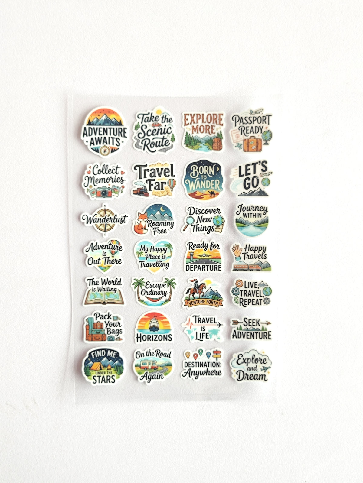 Travel UV DTF Stickers - D73