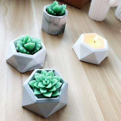 6 Corner T light holder/ Flower Pot Mould
