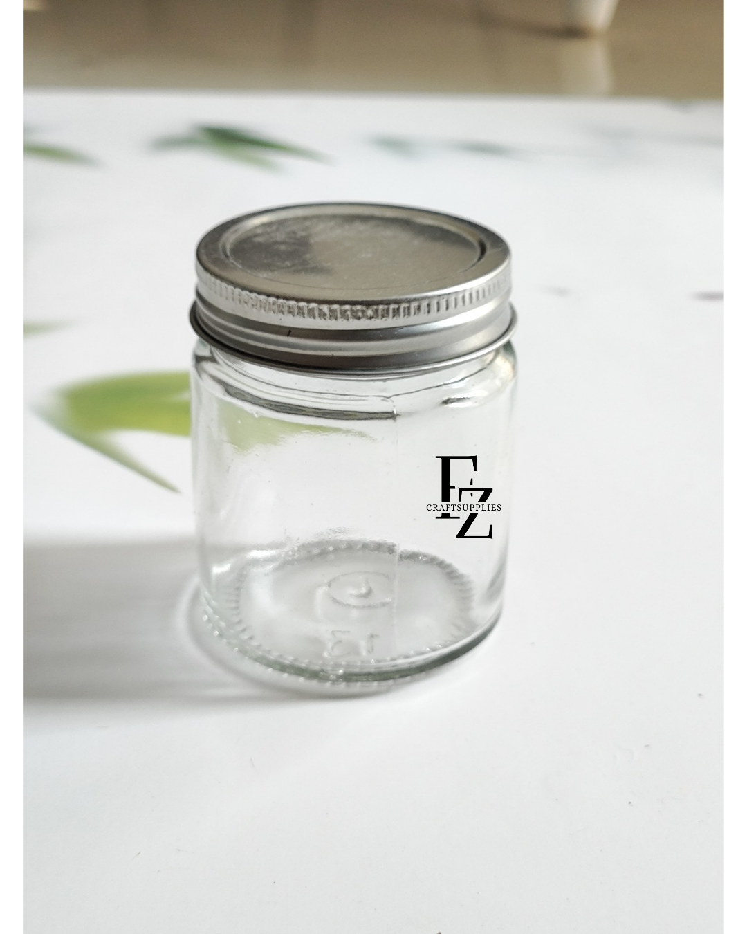 100ML Screw Transparent Jar with Silver Cap