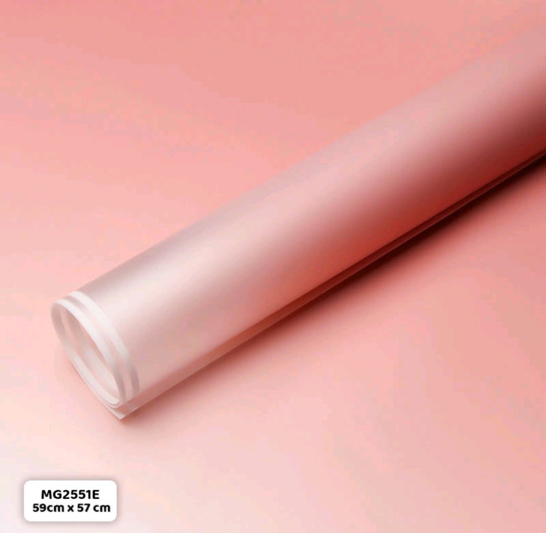 Peach Bouquet Wrapping Sheet - 5 Sheets