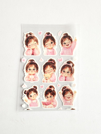 Cute Girl UV DTF Stickers - D95