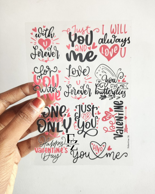 UV DTF Stickers You & Me - D62