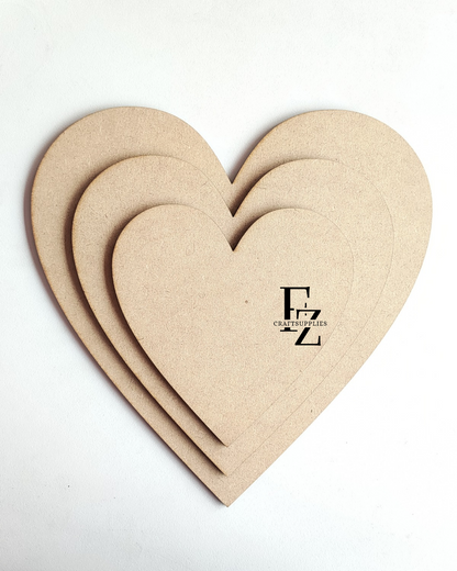 Heart MDF Base - 1 Piece