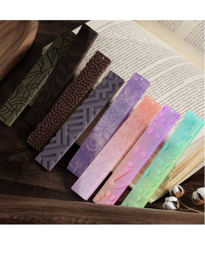 Rectangle Bookmark Pattern Mould Design 1