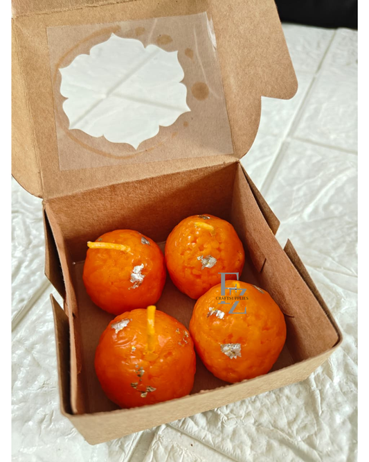 Laddu Candle Box - Pack of 4