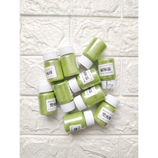 Mica Powder 10g - Fluorescent Green