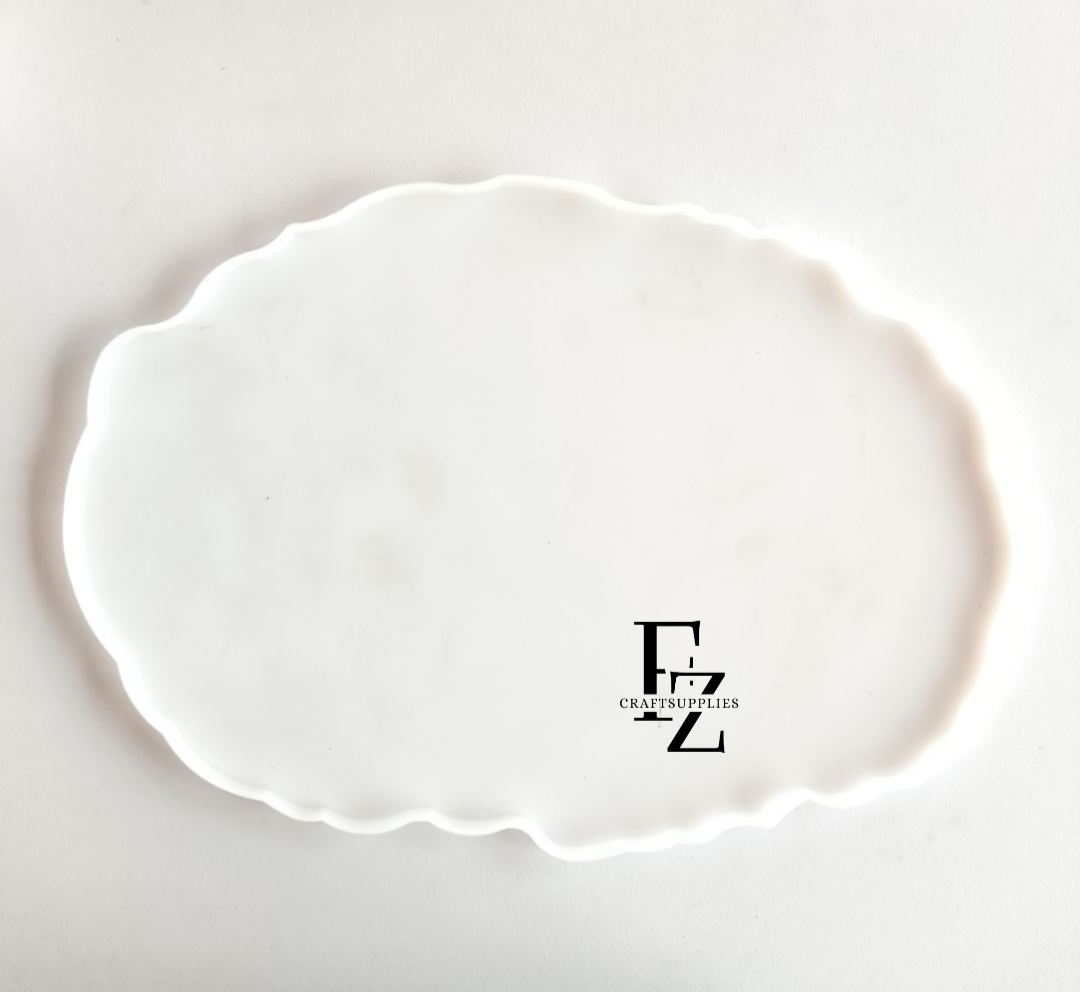 Oval Agate Tray And Frame Mould 13*9 Inches