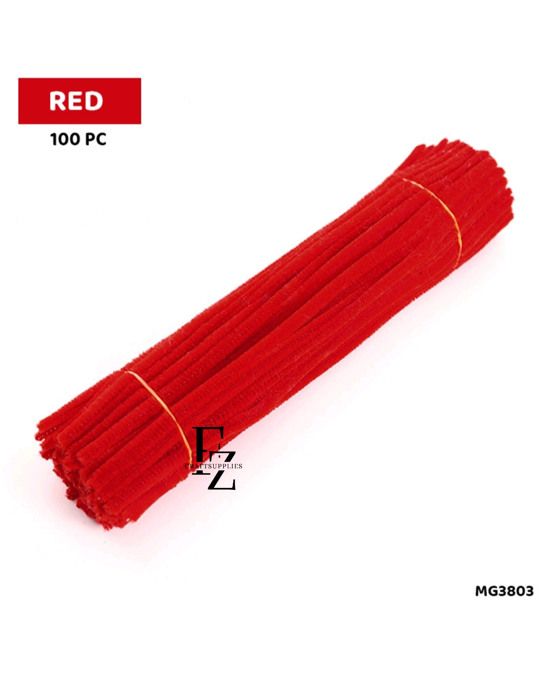Pipe cleaners Red - 100 pcs