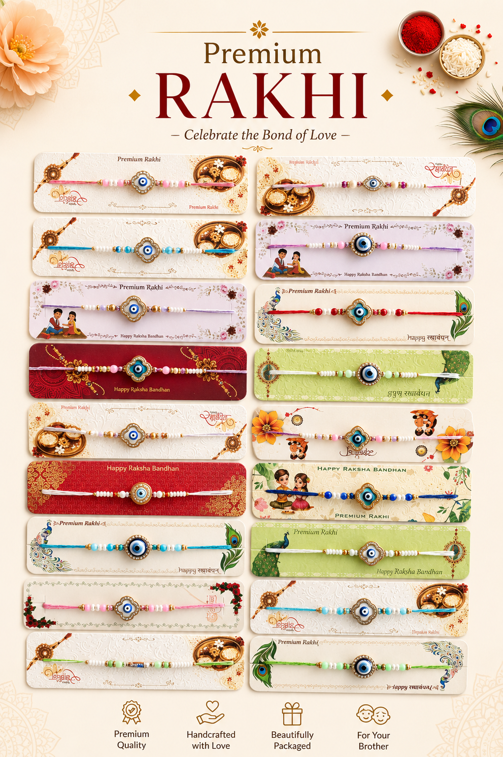 Ready Rakhis for Rakshabandhan
