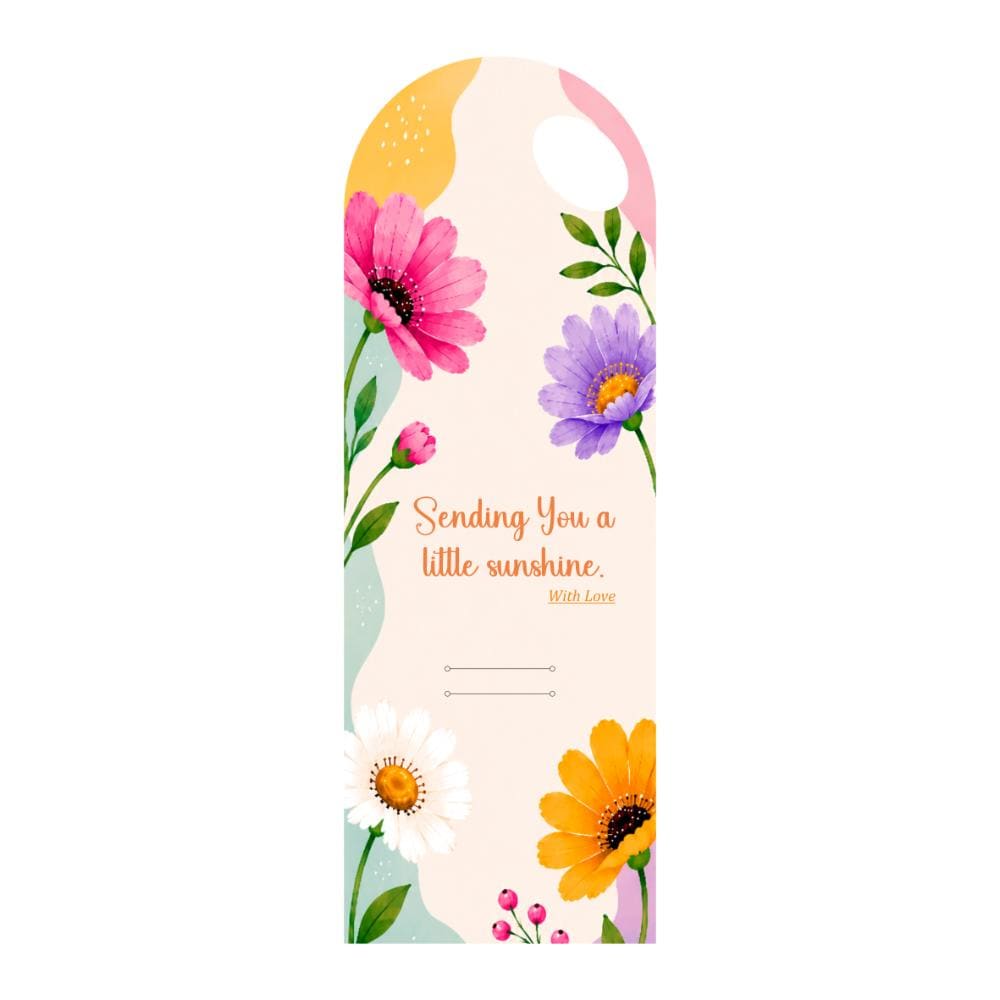 Multicolor Floral Bouquet Flower Card - 5 pieces pack