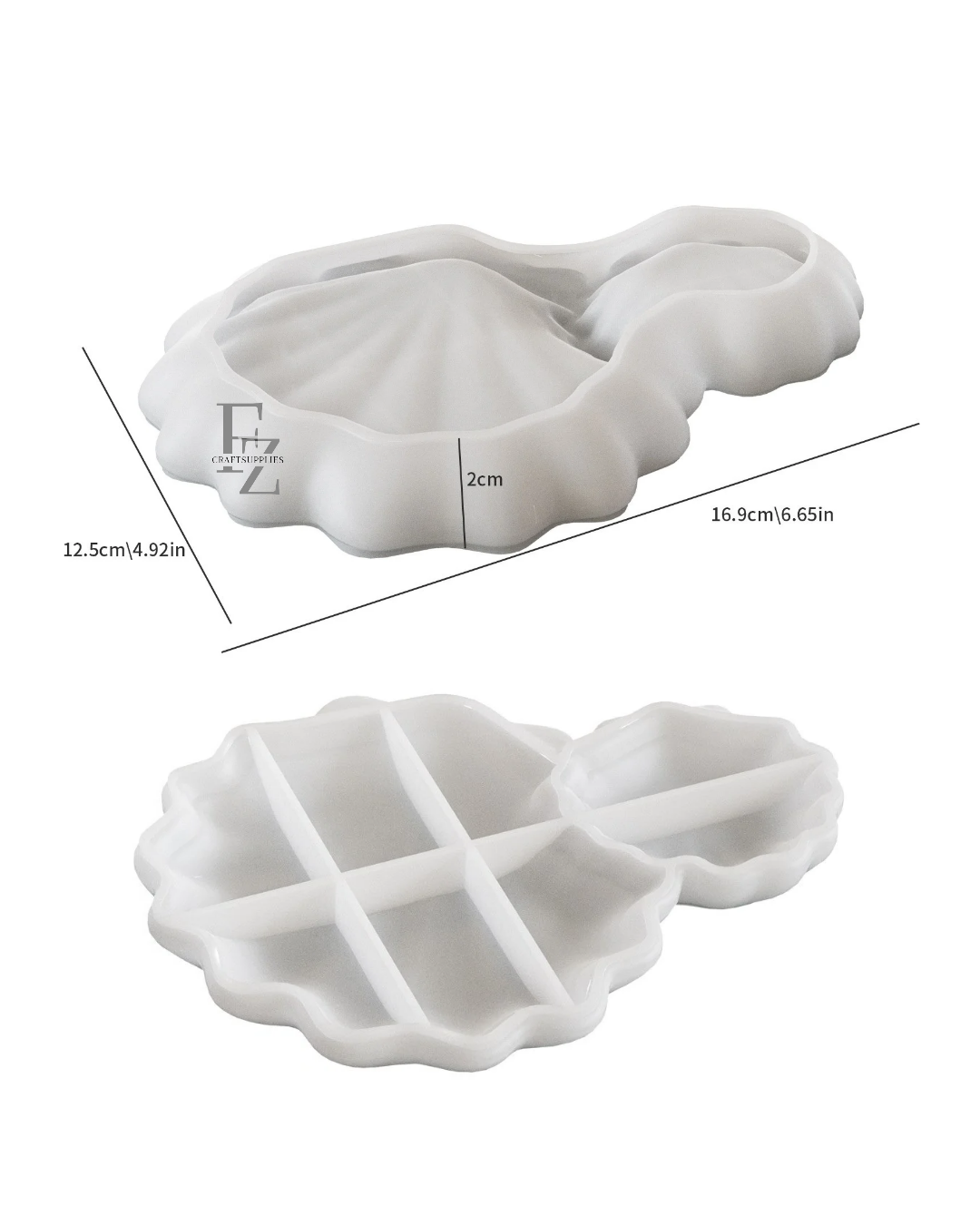 Dual Arabian Sea Shell Tray Mould