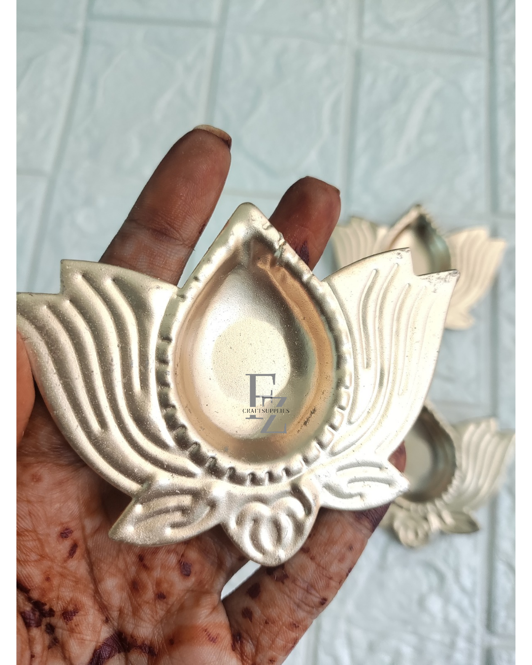 Lotus Diya for Candle - 1 Piece