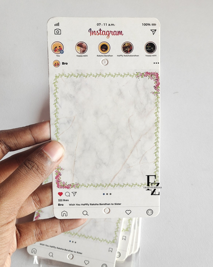 Instagram Printed Rakhi card